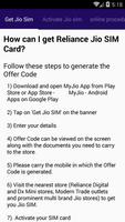 برنامه‌نما Get Jio Sim عکس از صفحه