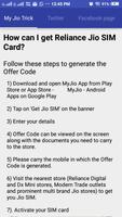 Poster Get Jio 4G Sim