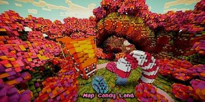 Map Candy Land For MCPE Affiche