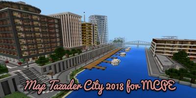 Map Tazader City 2018 for MCPE Affiche