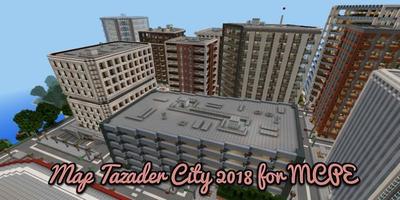 Map Tazader City 2018 for MCPE capture d'écran 2