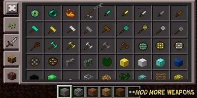 Mod More Weapons For MCPE تصوير الشاشة 1