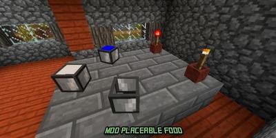 Mod Placeable Food for MCPE ภาพหน้าจอ 1