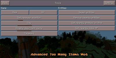 Advanced Too Many Items Mod MCPE Affiche