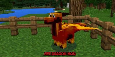 Fire Dragon MOD MCPE ポスター