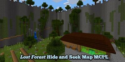Lost Forest Hide and Seek Map MCPE Affiche