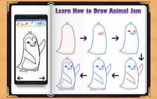 Learn How to Draw Animal Jam ảnh chụp màn hình 1