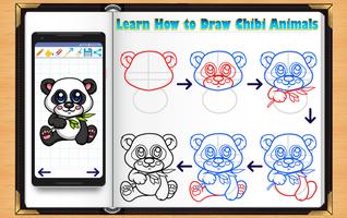 Learn How to Draw Chibi Animals Affiche