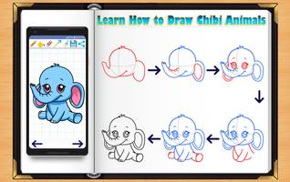 Learn How to Draw Chibi Animals captura de pantalla 1