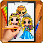 Learn How to Draw Chibi Cute Girls آئیکن