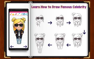 Learn How to Draw Chibi Famous Celebrities syot layar 2