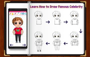 Learn How to Draw Chibi Famous Celebrities capture d'écran 3