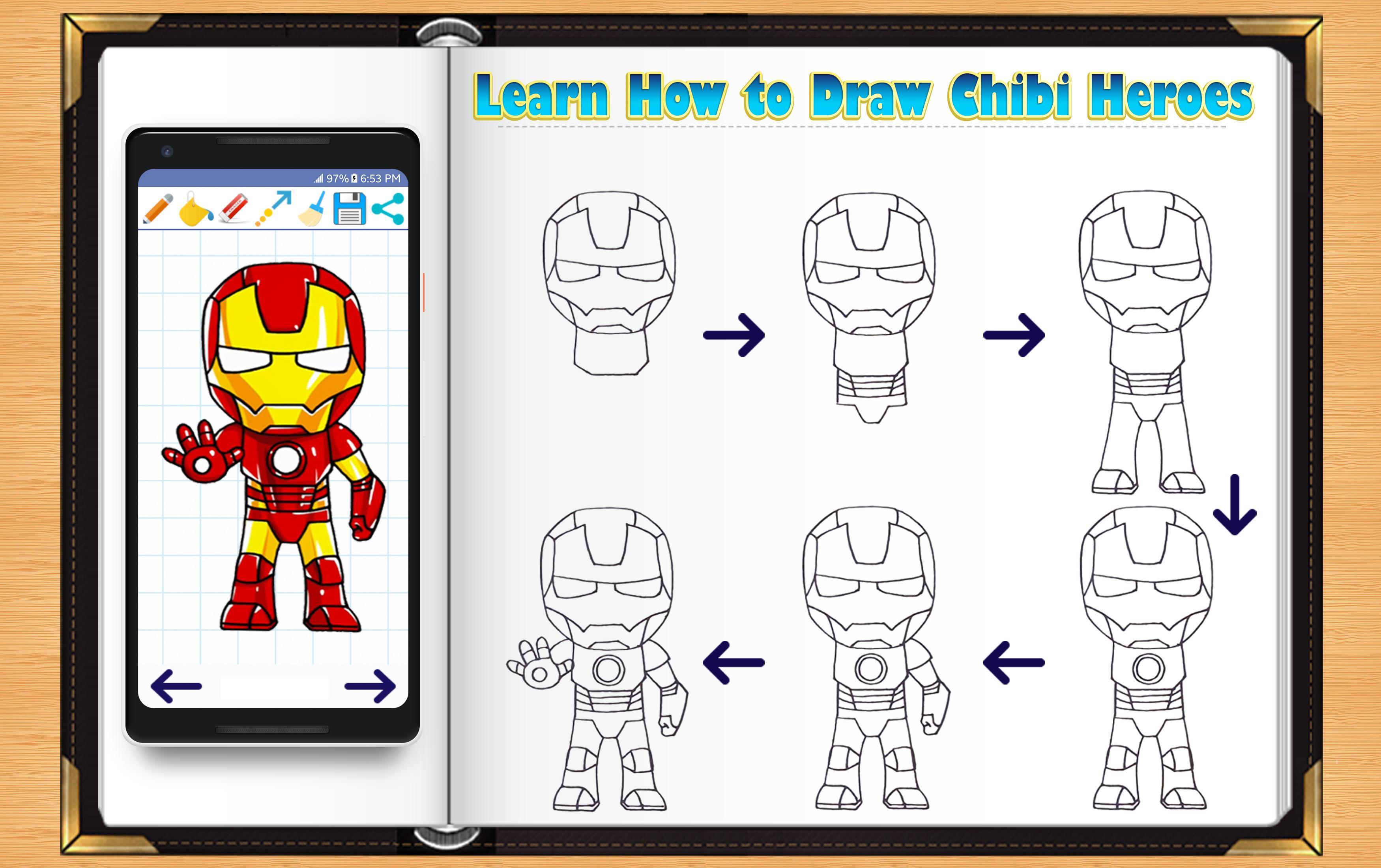 Learn How to Draw Chibi Super Heroes APK for Android Download