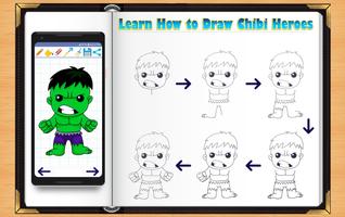 Learn How to Draw Chibi Super Heroes постер