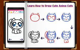 Learn How to Draw Chibi Anime Cats Affiche