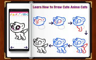 Learn How to Draw Chibi Anime Cats تصوير الشاشة 2
