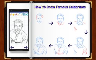 Learn How to Draw Famous Celebrity Characters ảnh chụp màn hình 1