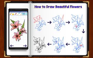 Learn How to Draw Flowers Affiche
