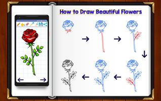 Learn How to Draw Flowers capture d'écran 2