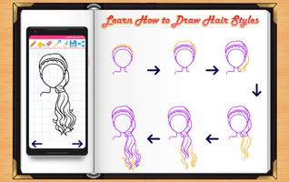 Learn How to Draw Hairs Ekran Görüntüsü 1