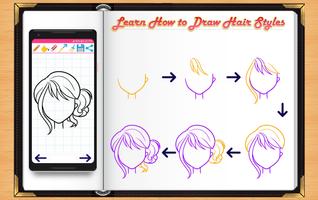 Learn How to Draw Hairs syot layar 3