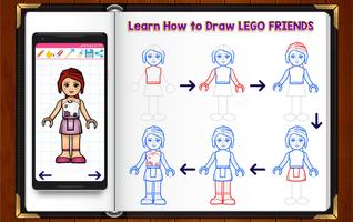 Learn How to Draw Lego Friends Affiche
