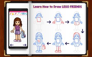 Learn How to Draw Lego Friends capture d'écran 1
