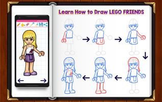 Learn How to Draw Lego Friends capture d'écran 2