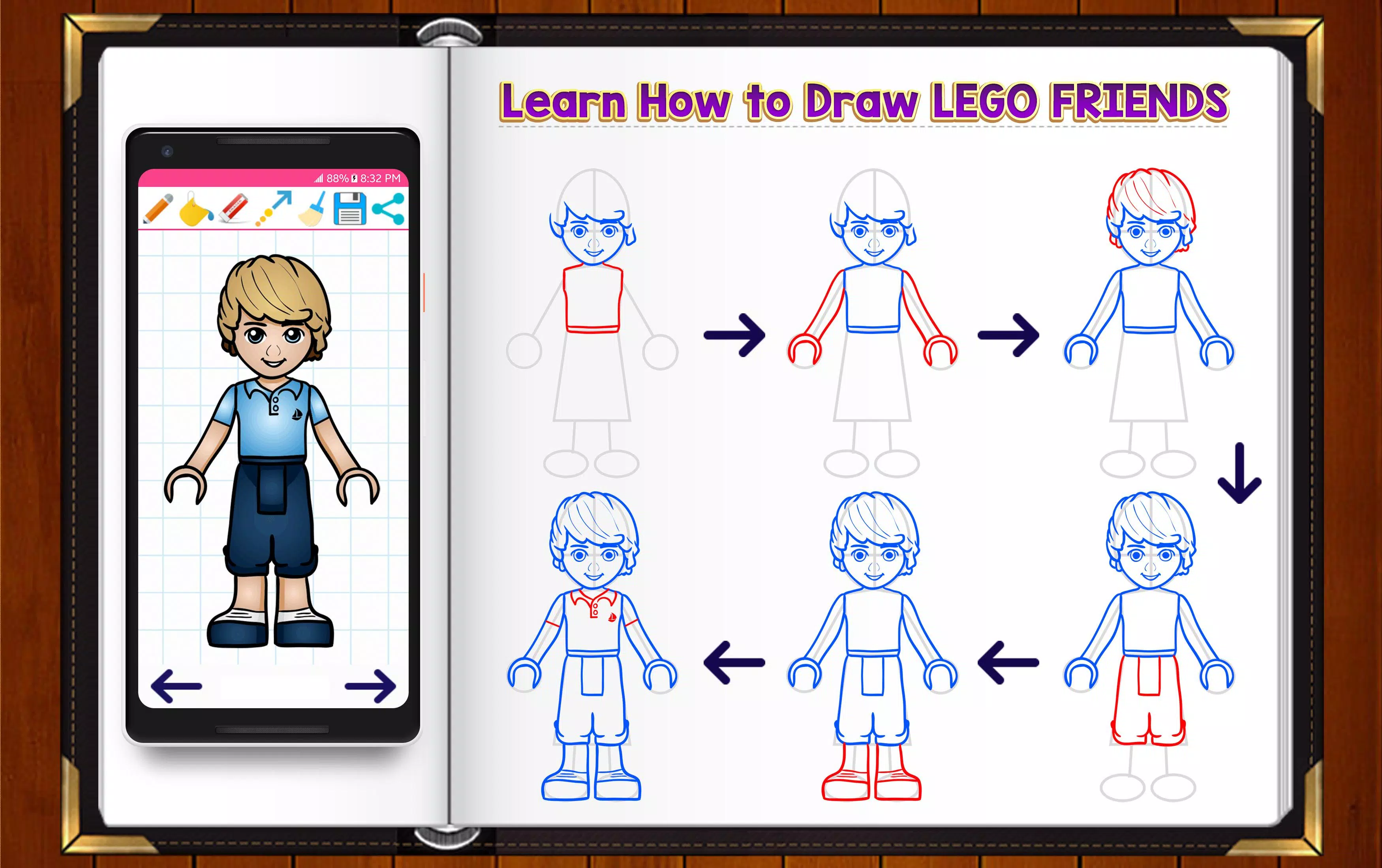 Learn How to Draw Lego Friends APK pour Android Télécharger