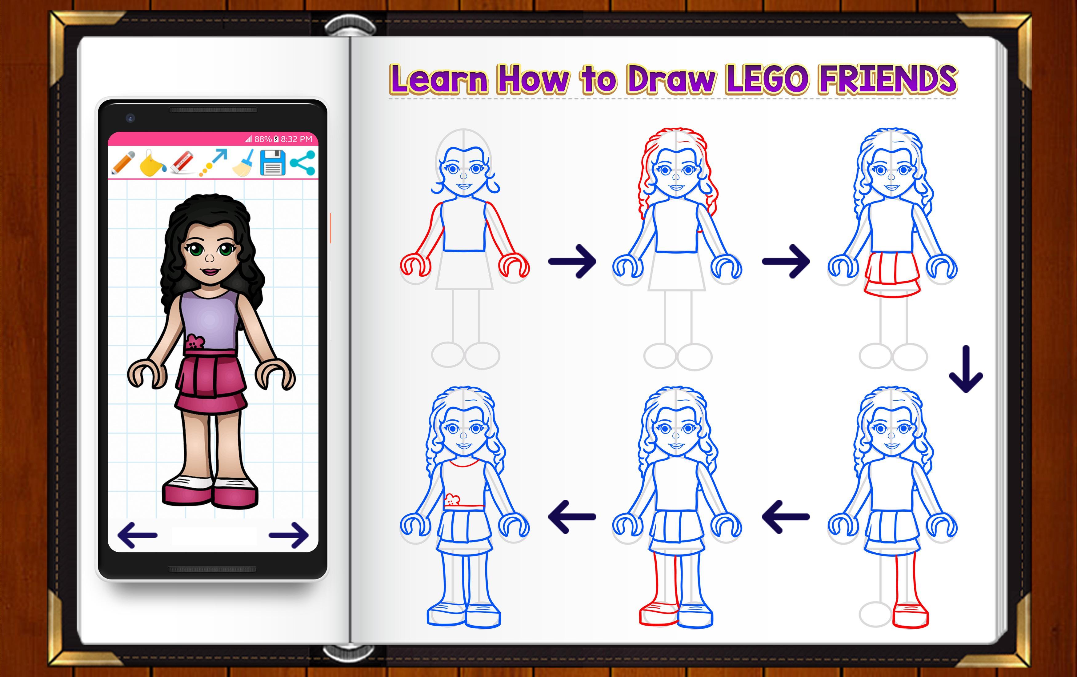 Learn How to Draw Lego Friends for Android - APK Download