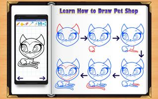 Learn How to Draw Little Pet Shop ảnh chụp màn hình 3