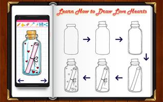 Learn How to Draw Love Hearts capture d'écran 1