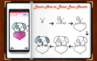 Learn How to Draw Love Hearts capture d'écran 2