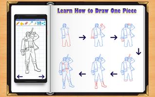 Learn How to Draw One Piece Manga โปสเตอร์