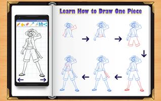 Learn How to Draw One Piece Manga capture d'écran 1