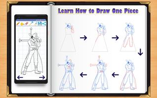 Learn How to Draw One Piece Manga capture d'écran 2