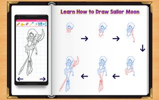 Learn How to Draw Sailor Moon Ekran Görüntüsü 2