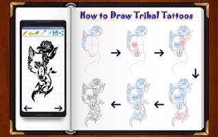 Learn How to Draw Tribal Tattoo Designs Affiche