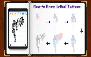 Learn How to Draw Tribal Tattoo Designs capture d'écran 1