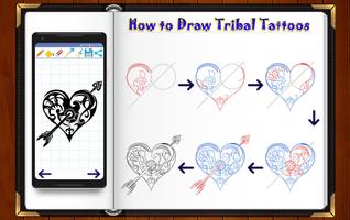 Learn How to Draw Tribal Tattoo Designs capture d'écran 3