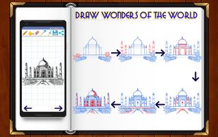 Learn How to Draw World Wonders & Famous Places capture d'écran 1