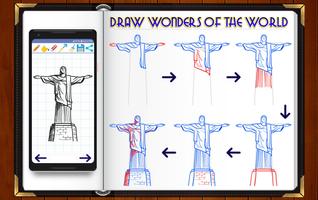 Learn How to Draw World Wonders & Famous Places capture d'écran 2