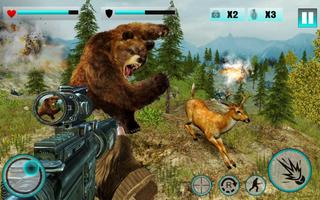 Jungle Wild Animal Hunting:FPS Shooting Games Affiche