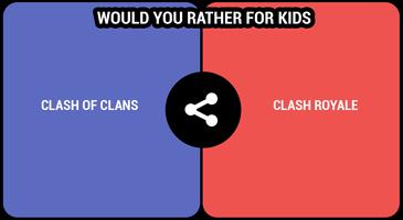 Qué prefieres para niños Plakat