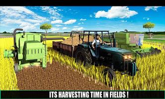 Tractor Harvester Farm Transport Simulator Affiche