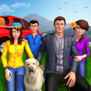 Virtual Family Hillside Fun Holiday: Camping Games APK