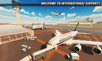 Tourist Airplane City Flight Simulator Plakat