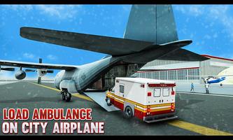 City Airplane Flight Simulator : Snow City Rescue capture d'écran 1