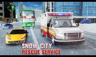 City Airplane Flight Simulator : Snow City Rescue capture d'écran 2