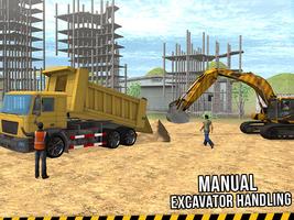 Excavator Crane Simulator 3D capture d'écran 1